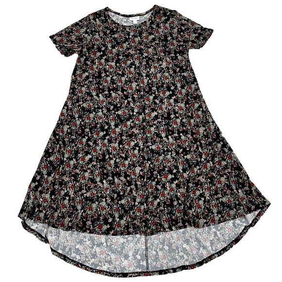 LuLaRoe High Low Slinky Polyester Carly Swing Dress Small - Picture 1 of 4